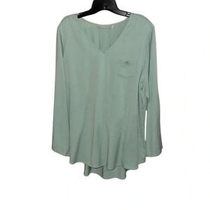 Soft Surroundings Mint Green Long Sleeve Tunic Size Large